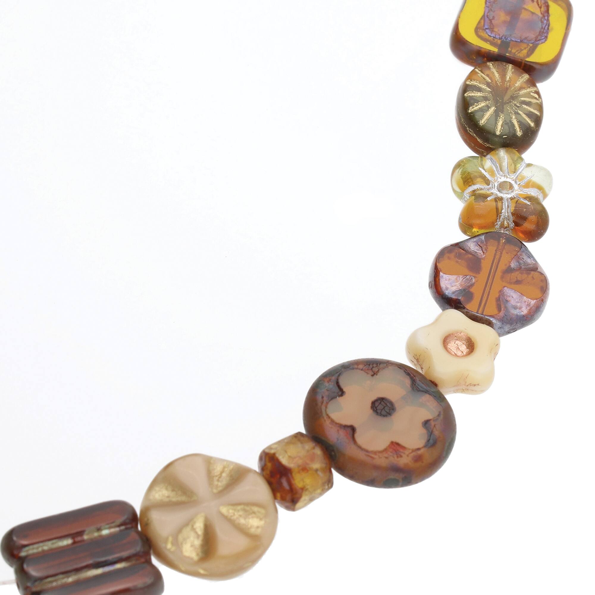 The Beadsmith® Natural Table Cut & Pressed Czech Glass Beads
